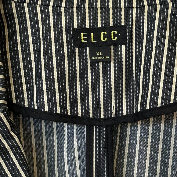 ELCC Women's Stripe Gray Jacket And Matching Capris - Picture 3 of 8